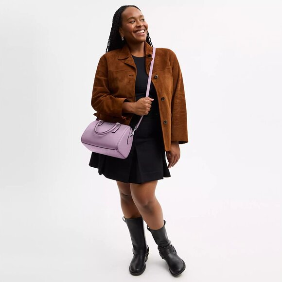 BNWT: Rare Coach Rowan Satchel Crossbody Bag - Jasmine Purple - Picture 3 of 15